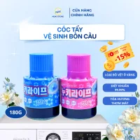 Cốc Tẩy Vệ Sinh Bồn Cầu CN Hàn Quốc Nuki 380g, Công Nghệ Độc Quyền Đánh Bay Vi Khuẩn và chống ố vàng