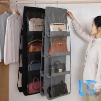 Túi Treo  Túi Xách 6, 8 Ngăn Lưới LIVING C, Túi Đựng Giỏ Xách  Đa Năng Chống Bụi