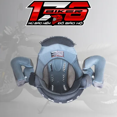 Bộ lót mũ bảo hiểm 3/4 2 kính ZEUS 205/ ZEUS 613B (Lót đầu & 2 ốp tai) - BIKER 176 - Mũ bảo hiểm & Dầu nhớt Vũng Tàu