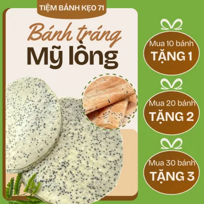 Bánh Tráng Mỹ Lồng Mè Đen Thơm Béo Loại Ngon - Đặc Sản Bến Tre Tiệm Bánh Kẹo 71
