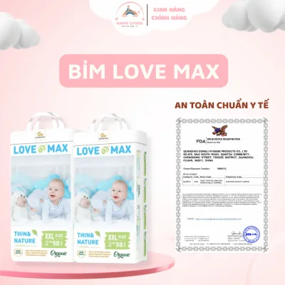Tã Bỉm Love Max chính hãng,siêu mềm mỏng, thấm hút tốt,tã/bỉm/quần love max,Bỉm Organic dán/quần.