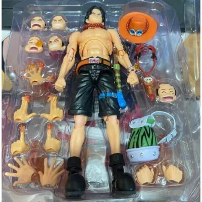 17cm SHF ONE PIECE PORTGAS.D.ACE SABO Luffy Bộ Mô Hình Nhân Vật Hành Động Mô Hình Đồ Chơi Quà Tặng Cho Trẻ Em Bộ Sưu Tập