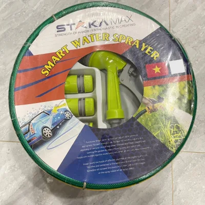 Bộ Vòi Xịt Rửa Xe, Tưới Cây, Làm Vườn, Vệ Sinh Nhà Cửa Kèm Dây LOẠI 15M, 20M STAKA Có Đầu Nối Nhanh