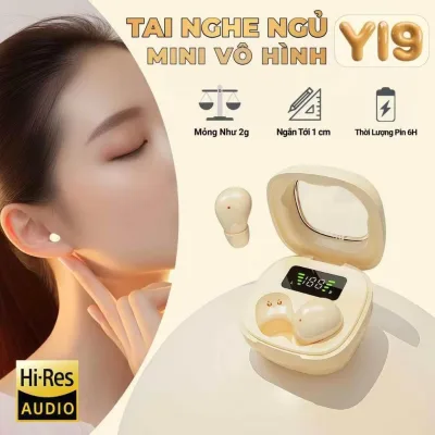 Tai nghe ngủ Y19 mới có thiết kế trong tai để mặc thoải mái, truyền âm thanh định hướng DT3.0 và công nghệ chip Bluetooth 5.4 hoàn toàn mới.