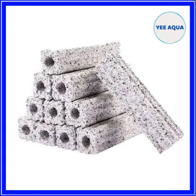 COMBO 10 Sứ Thanh Muối Tiêu 8 Rãnh, Size Nhỏ(9,5x2,7x2,7)cm, Vật Liệu Lọc Bể Cá, Hỗ Trợ Lọc Nước và Nuôi Cấy Vi Sinh