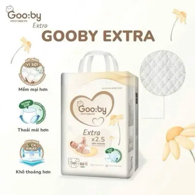Bỉm GOOBY EXTRA siêu mỏng, mềm mại, thấm hút tốt an toàn cho bé