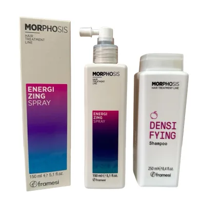 Framesi Morphosis Shampoo and Spray Combo Cares for Hair Loss and Stimulates Hair Growth Densifying 250Ml/150Ml