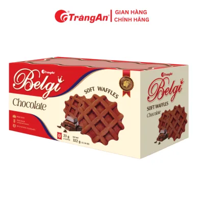 Bánh Trứng Sữa Mềm Belgi Vị Socola Hộp 322G, Túi 230G Nguyên Liệu Sạch Chính Hãng Tràng An