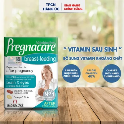 Vitamin cho mẹ sau sinh Vitabiotics Pregnacare Breast-feeding của Anh bổ sung vitamin và khoáng chất 84 Viên