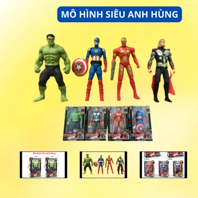 Mô hình siêu anh hùng mô hình siêu nhân cao 27cm có đèn led sáng cử động khớp linh hoạt cho bé sưu tập vui chơi