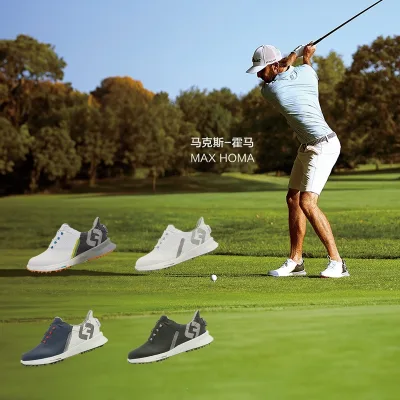 Giày golf nam FJ chống thấm nước núm xoay BOA tiện lợi.