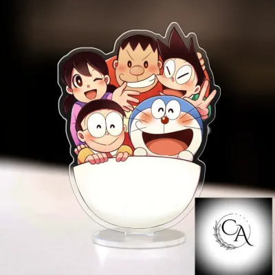 Mô hình Standee Mô hình nhân vật phim hoạt hình Doraemon bằng acrylic Phụ kiện trang trí để bàn góc học tập