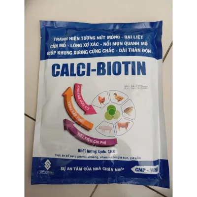 CALCI BIOTIN (1kg). Bổ sung khoáng hữu cơ ,giúp chắc khung xương - dài thân đòn.Dinh dưỡng vitamin