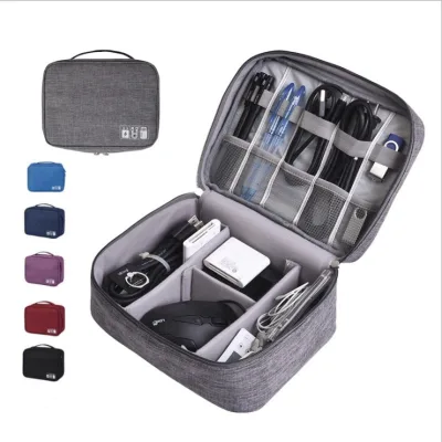 Túi đựng phụ kiện điện thoại 2 ngăn lớn cải tiến kích thước 27cm nhiều ngăn chống nước, chống sốc chính hãng D Danido