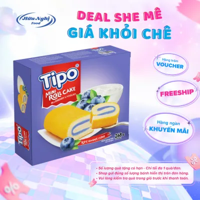 DEAL SHOCK_ Bánh Bông Lan Sữa Chua Việt Quất 268g