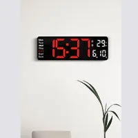 Tổng hợp đồng hồ Led treo tường, để bàn có remote điều khiển - T0424