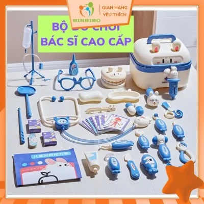 Đồ chơi bác sĩ cho bé trai gái cao cấp, mô phỏng thiết bị y tế thật, đồ chơi trẻ em nhập vai - Binbibo