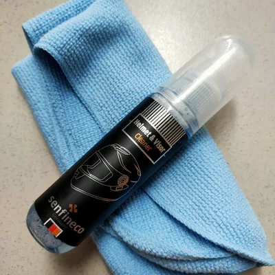 Cleaning Spray That Both Anti-Odor and Clean Helmet and Anti-Water Glass (Helmet & Visor Cleaner Senfineco 9912, 50ml)