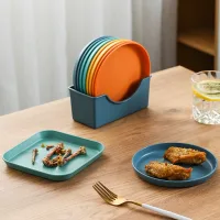 Đĩa nhựa 6 inch đựng thức ăn vặt/ bánh kẹo dùng trong gia đình