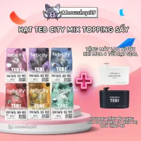 Hạt Teb City dành cho mèo mọi lứa tuổi, Topping Thịt Viên, Đạm Cao, Không Độn Ngũ Cốc, Teb City