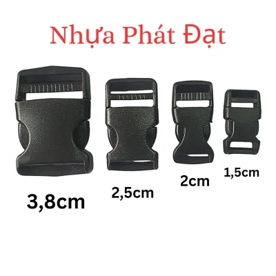 Combo 2/5 chốt khóa cài cặp, balo, quai mũ bảo hiểm (Đo dây đai để chọn kích cỡ)