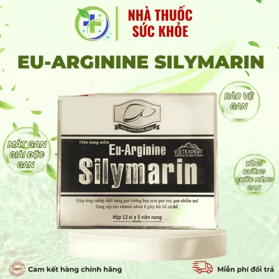 EU-Arginine Silymarin H/60v - Tăng cường chức năng gan, giảm rối loạn chức năng gan
