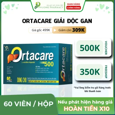 Thực phẩm chức năng giải độc gan Ortacare, hỗ trợ thanh nhiệt, giải độc, mát gan