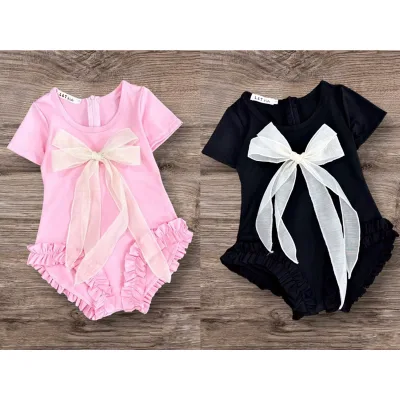 Đồ bơi cho bé, bikini liền thân nơ dài cho bé gái 10-30kg