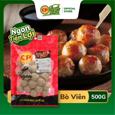 CP Beef Balls Package 500G - Delicious And Convenient - Fun Snacks - Hot Pot Balls - CP Fresh Mart