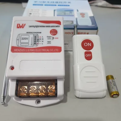 Bộ điều khiển từ xa 380V 30A 1KM LW điều khiển bơm nước 380V động cơ 3 pha công tắc điều khiển từ xa