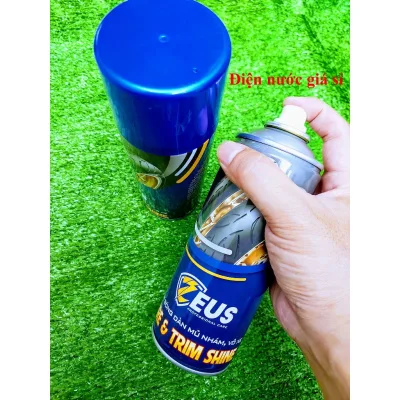 Chai Xịt Dưỡng Phục Hồi Làm Mới Nhựa Nhám, Bảo Vệ Làm Bóng Vỏ Lốp Xe ZEUS Chính Hãng
