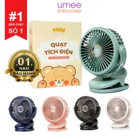 Quạt Sạc Tích Điện Mini Pin 10000Mah Tobe, Quạt Mini GF07 Kẹp Bàn Xe đẩy Nôi Cũi Sử Dụng Đi Du Lịch Bảo Hành 6 Tháng