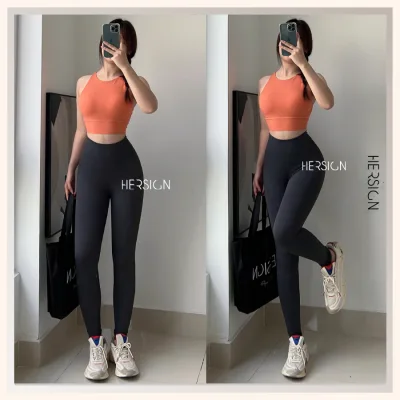 Hersign Women's Yoga Set Women's Gym Clothes Long Pants Smixb21L19X