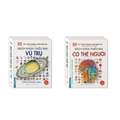 Sách - Combo 2c - Bách khoa thiếu nhi Vũ trụ & Bách khoa thiếu nhi cơ thể con người (bìa cứng) - tái bản