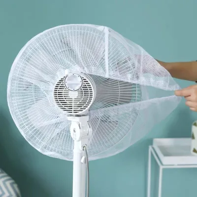 Lưới bọc quạt size to ( Đường kính quạt 45-50cm ) có dây rút bảo vệ bé tránh kẹp tay, chống bụi cho quạt