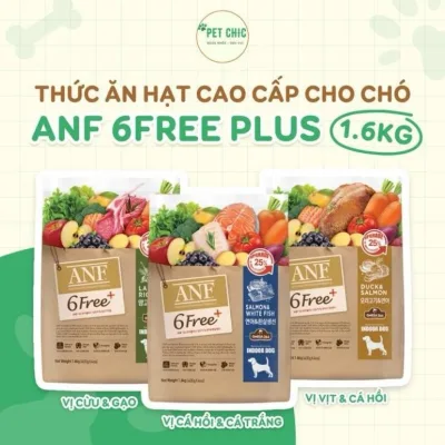 Thức Ăn Hạt Cho Chó ANF 6Free Plus Pet Chic, Thức Ăn Hạt Bảo Vệ Da Nhạy Cảm & Tiêu Hóa Kém
