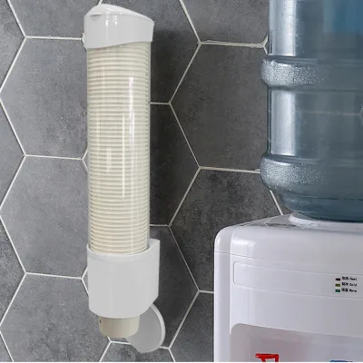 Giá Đỡ Cốc Giấy Dùng Một Lần Bằng Nhựa Chống Bụi Tự Động Không Đục Lỗ-CA666