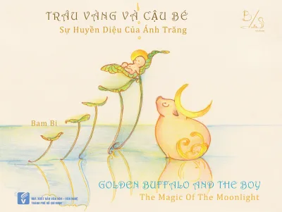 Sách "Trâu Vàng và Cậu Bé: Sự huyền diệu của Ánh Trăng" - sách thiếu nhi với hình ảnh dễ thương, đáng yêu, sách art