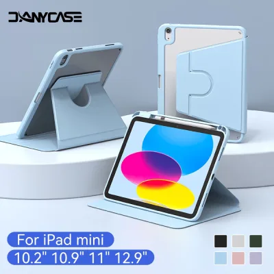 360° Xoay cho iPad Ốp Lưng Có Chân Đế 11th A16 Air 11 '' 13 "M2 M3 2025 Pro 11 13 M4 Air 5 Air 4 10.9 Pro 11 12.9 Mini 6 7th 8th 9th Gen 10th 10.9 Vỏ