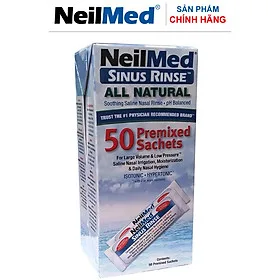 Gói Hỗn Hợp Muối Rửa Mũi Xoang Người Lớn- NeilMed SinusRinse Adult 50 Sachets - Xuất xứ Mỹ.( Hộp 50 gói)