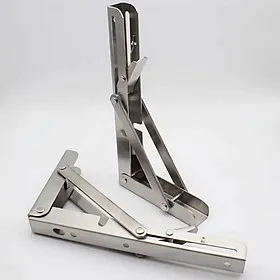 Giá Đỡ, Bản Lề Gấp Gọn Inox KUNBE Ke Đỡ Bàn Gập Chịu Lực Treo Tường, Tiện Dụng Dễ Lắp Đặt