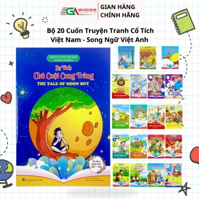 Sách - Truyện Tranh Cổ Tích Việt Nam Và Thế Giới Song Ngữ Việt Anh Dành Cho Thiếu Nhi Bộ 20 Cuốn - Nhà sách Gia An