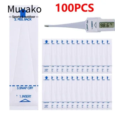 Vỏ đầu dò kỹ thuật số MUVAKO 100 CÁI, Vỏ đầu dò nhiệt kế mỏng tiện lợi, Vỏ bảo vệ dùng một lần an toàn đa năng chất lượng cao cho trung tâm y tế