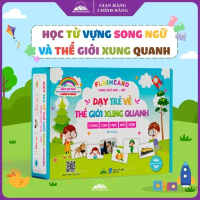Sách - Dạy Trẻ Về Thế Giới Xung Quanh - Song Ngữ Anh-Việt - 120 Thẻ Học Thông Minh (Flashcard)