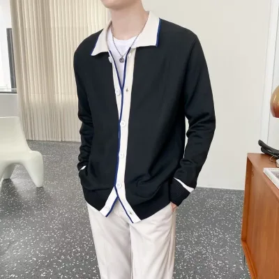 Áo Khoác Cardigan Nam Dệt Kim Thiết Kế Đơn Giản Thời Trang Mùa Thu Fashion Mới Cho Nam Hàn Quốc áo nam đẹp áo sơ mi nam dài tay bigsize simple áo nam bigsize fashion áo kiểu nam
