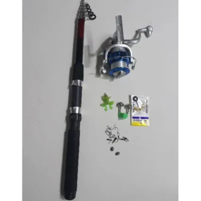 Bộ cần câu rút 3m máy 6000 kèm phụ kiện. Kích thước chính xác của sản phẩm này là: cần 2m7 big sale