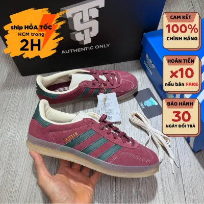 Adidas Gazelle Indoor Sneakers Shadow Red Shadow Green Jh5403 New Full Box Tag Auth
