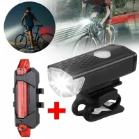 Ip65 Waterproof Multi-Purpose Bicycle Flashlight, 4/3 Lighting Modes, USB Charging, Sports Car Light Accessories