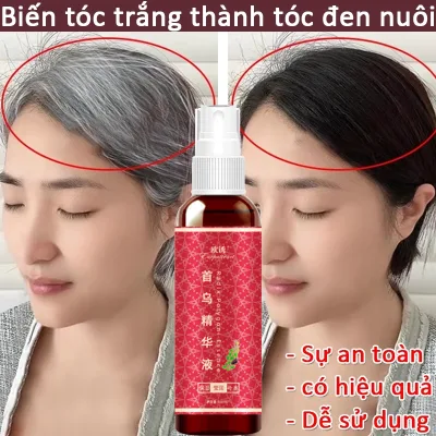 Hair Care Essence Hair Blackening Agent Turns White Hair into Black Hair Herbal Hair Blackening Spray Shampoo Black Hair Spray 100ml