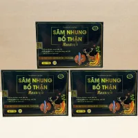 Combo of 3 Boxes of Roxtech Kidney-Boosting Ginseng and Velvet Antler Ginseng - Rostex - Vinaphar - Healing Vitamins - Multivitamins
